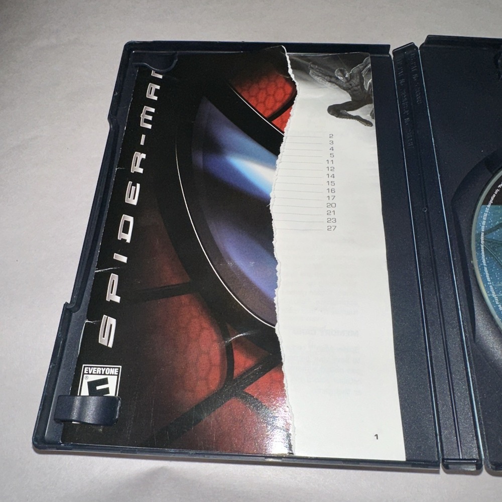 Spider-Man (PlayStation 2 PS2 2002) Greatest Hits CIB Complete Used Condition - Picture 3 of 5